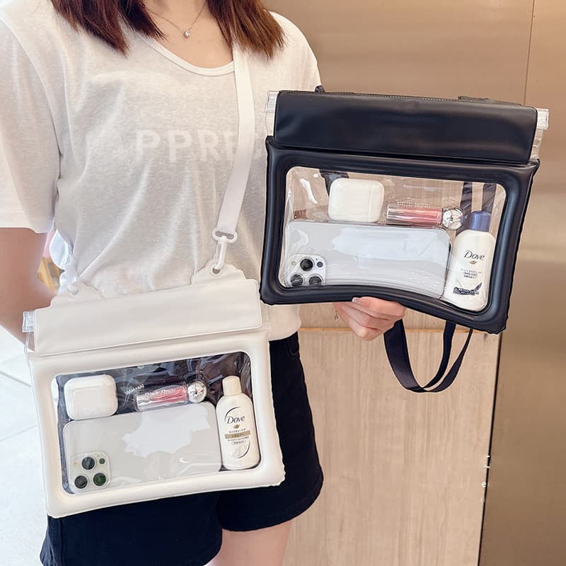 Bolsa à prova d'água para celular de grande capacidade com tela sensível ao toque de Airbag, natação, Rafting, capa à pr