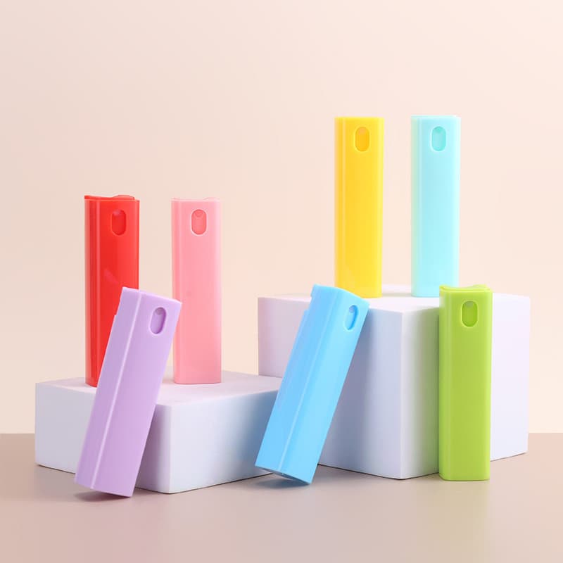 Frasco pulverizador de tubo quadrado de 10ml, frasco pulverizador de névoa fina para higiene bucal, perfume, água floral