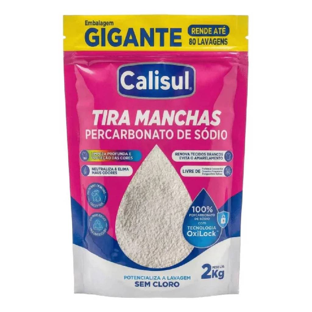 Percarbonato De Sódio 2kg Limpeza E Tira Manchas Alvejante