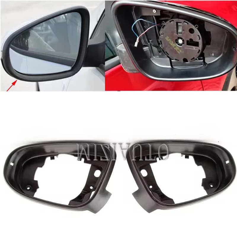 Moldura do Espelho Retrovisor para VW Golf 6 MK6 GTI R20 Bora 2009-2015, Carcaça do Espelho, Acessório Automotivo, Supor