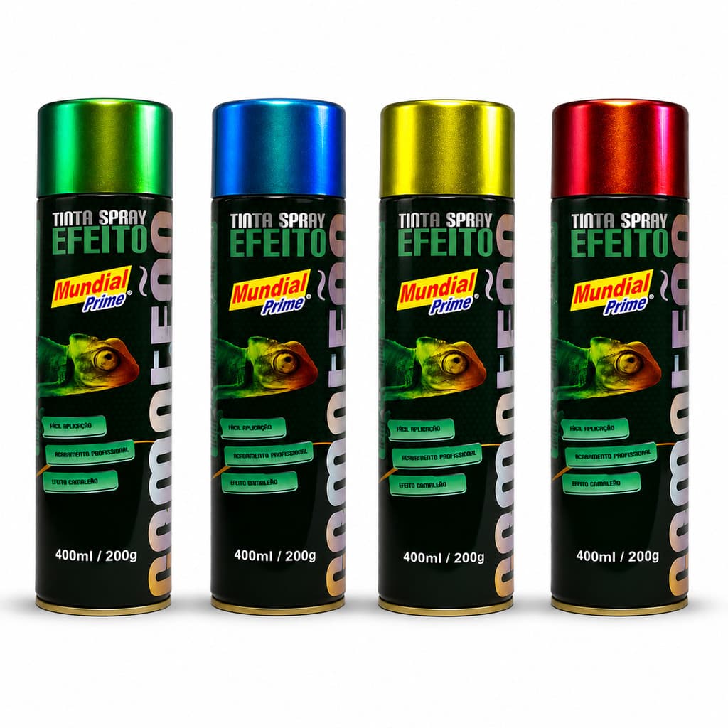 Tinta Spray Camaleão 400ml Mudança De Cor Efeito Especial Premium