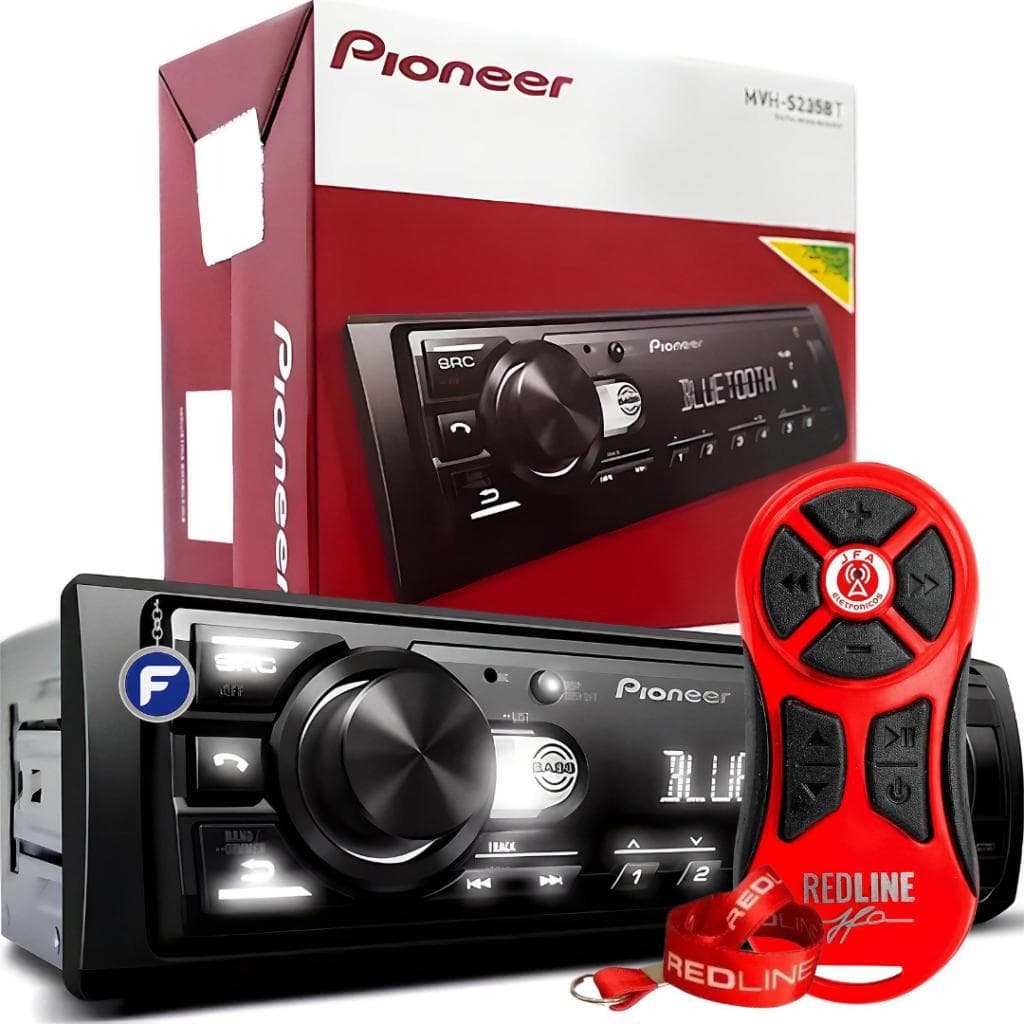 Mp3 Player Pioneer Radio Bluetooth Automotivo Usb + Controle Longa Distancia 1200m