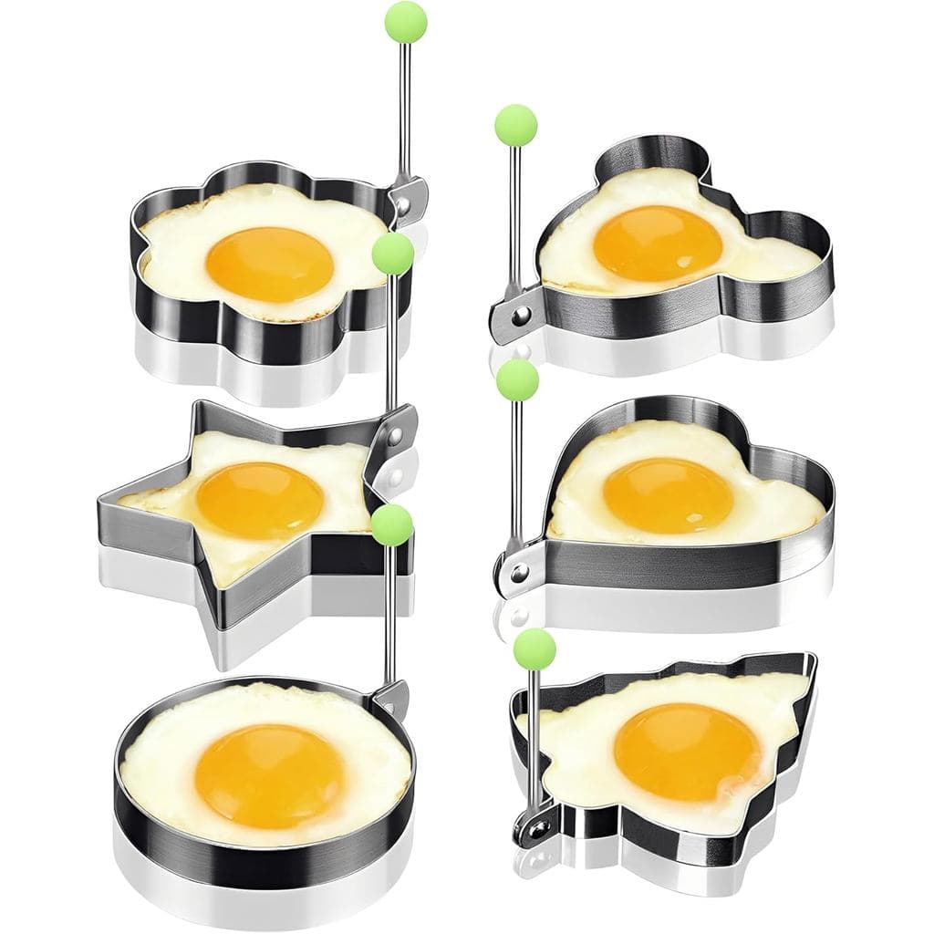 Molde para ovos com alça - conjunto de 6 peças