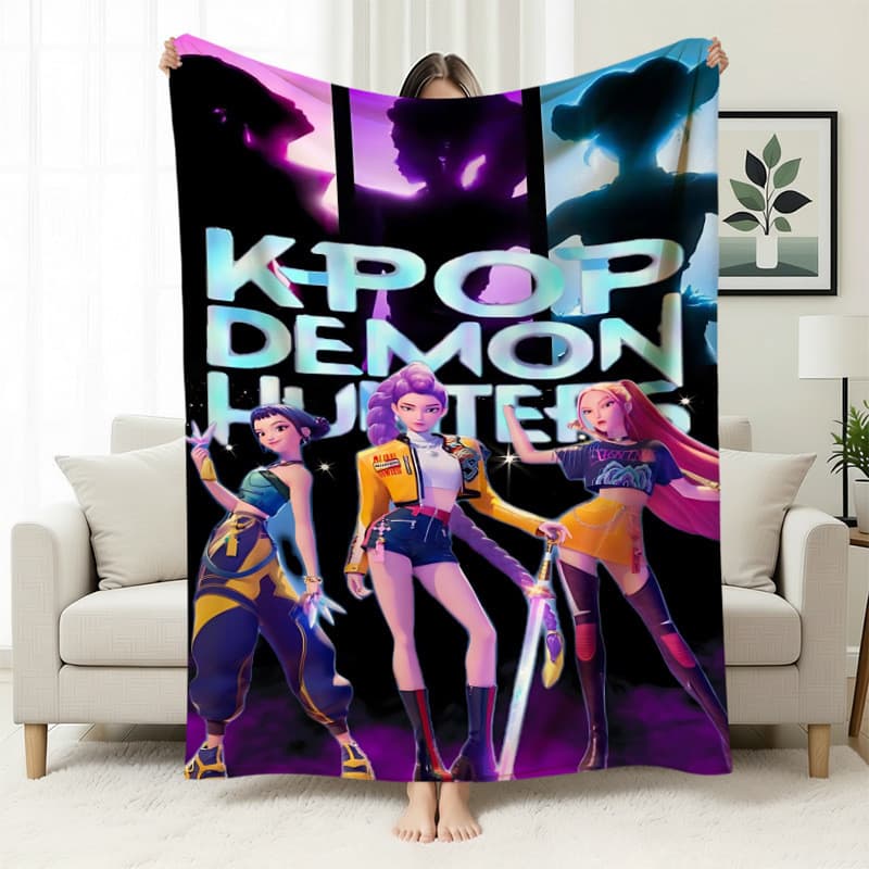 Cobertor TEMUKPOP Witch Squad, Cobertor de Flanela para Escritório, Casa, Sofá, Cobertor para Descanso XEAK