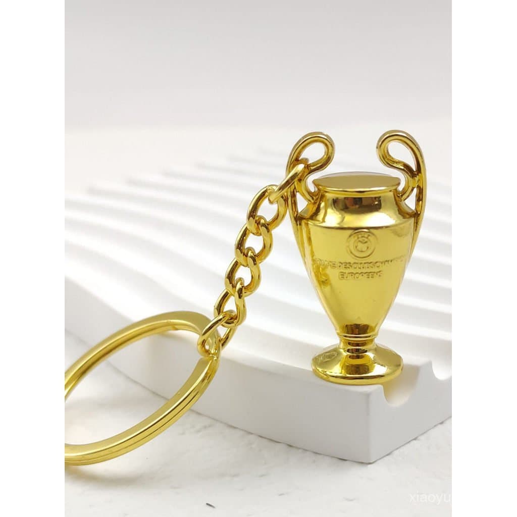 Chaveiro de Troféu Dourado de Alta Qualidade da Copa do Mundo, Pingente de Metal 3D para Decoração de Bolsa, Presente BZ