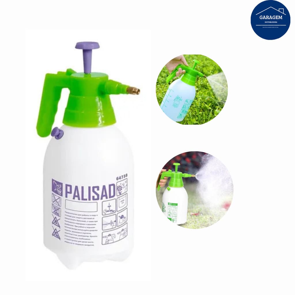 Pulverizador Borrifador  Manual de Pressão Para Jardinagem Limpeza Vidro Automotivo Manual Multiuso 2L