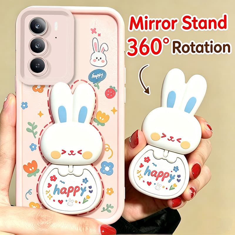 Capa Para Realme c75 c71 c75x C73 C85 c100i c100x 4g De Telefone Softcase Silicone À Prova De Choque Espelho Estético Co