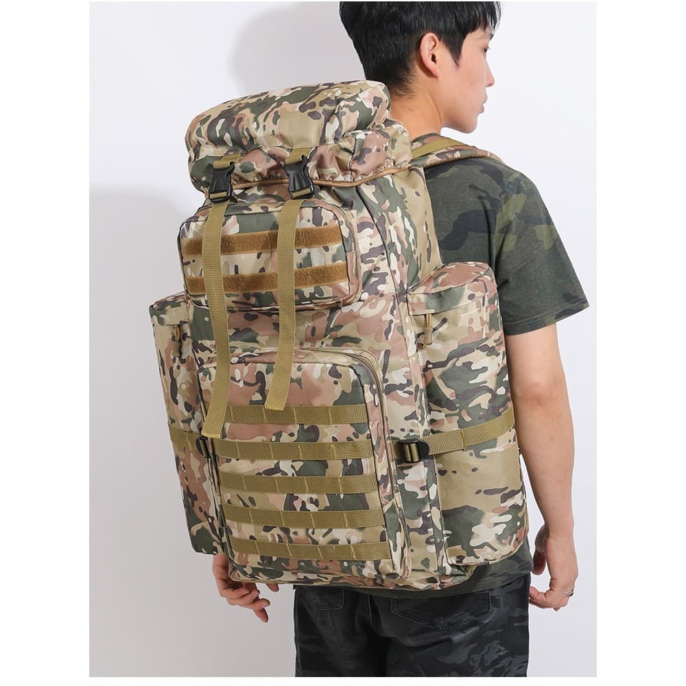 80L saco de bagagem grande capacidade passeio mochila viagem durável grande saco acampamento armazenamento viagem bagage