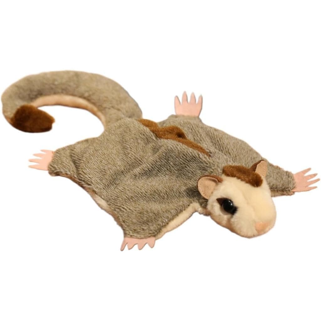 Brinquedo de Pelúcia Sugar Glider, Esquilo Voador de 13 Polegadas, Cinza, Almofada Decorativa Macia