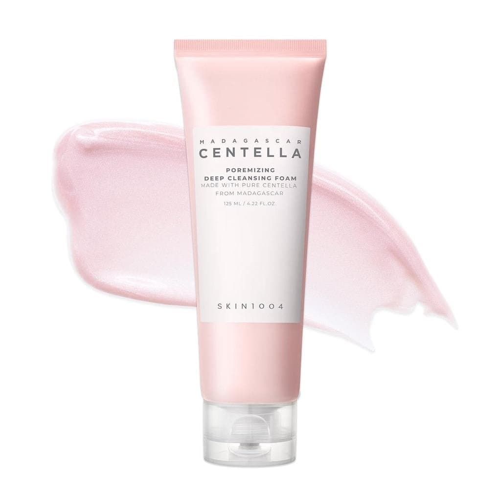 SKIN1004 Espuma de Limpeza Profunda Poremizing, 4.23 fl.oz, 125ml, Removedor de Maquiagem, Limpador Facial Coreano com S