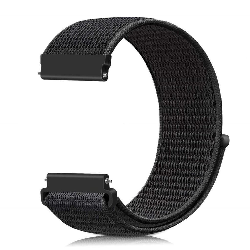 Pulseira de nylon, adequada para smartwatches, disponível em vários tamanhos como 18mm, 20mm, 22mm, 24mm, etc.   RGMJ