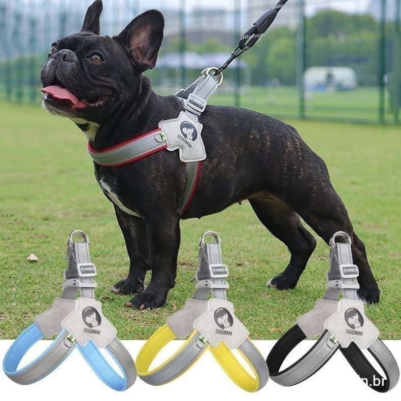 Coleira Peitoral Para Cães De Estimação Estilo Sela Cinta Peitoral Cachorro Pequenos E Médios
