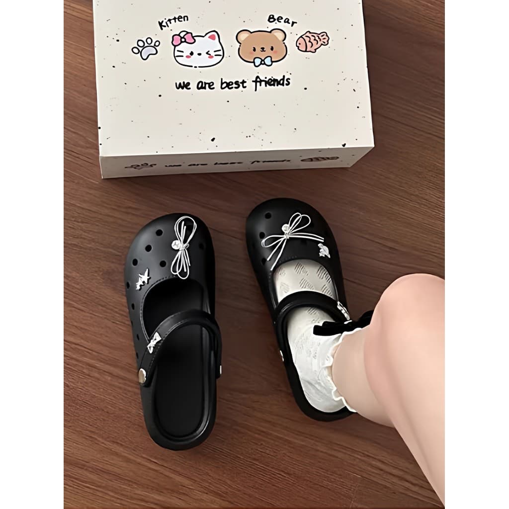 Sapatos de balé com sola grossa, roupa externa feminina, verão 2026, novo estilo, roupa externa, sapatos de balé, não ca
