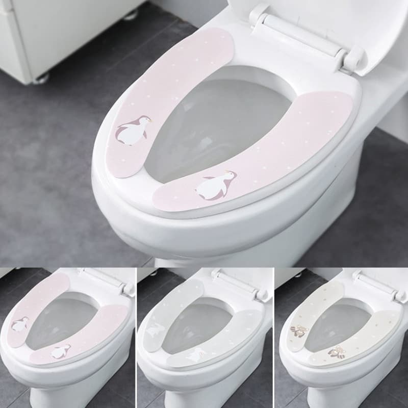 Almofada adesiva Universal para banheiro, almofada pegajosa para banheiro, fofa, verão, fina, à prova d'água, verão, cap