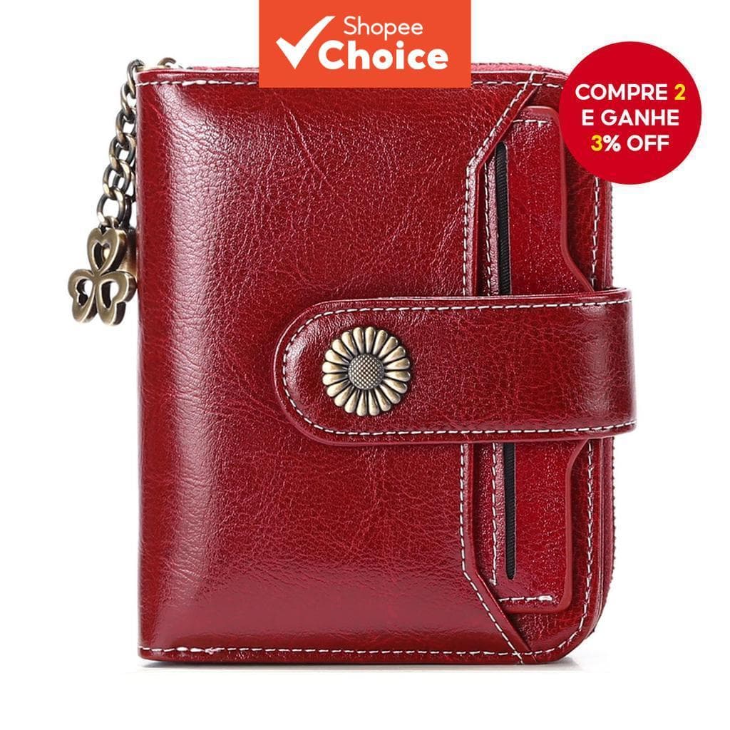 Carteira Feminina De Couro Curto Mini Multifuncional Moeda Bolsa Titular Do Cartão De Motorista Bolso Compacta Para Estu