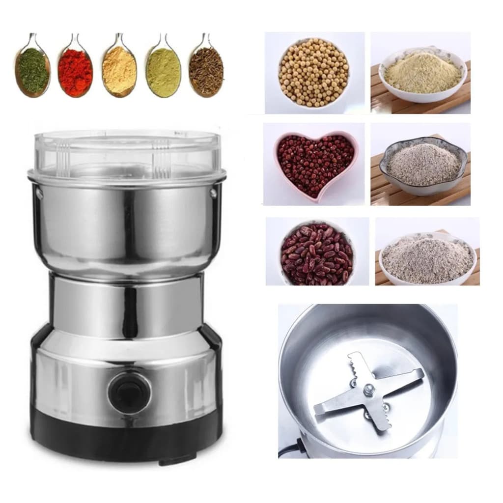 Moedor Eletrico de Café e Grãos Multiuso Triturador Inox Gourmet