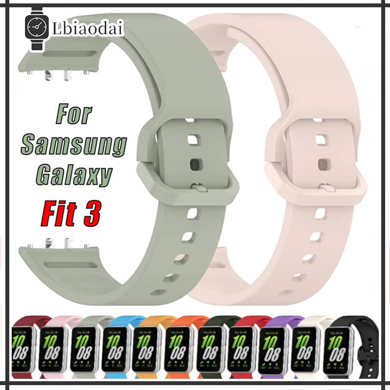 Pulseira De Silicone Para Samsung Galaxy Fit 3 Strap De Faixa Esportiva Para Relógio Smartwatch Samsung Fit 3 Acessório