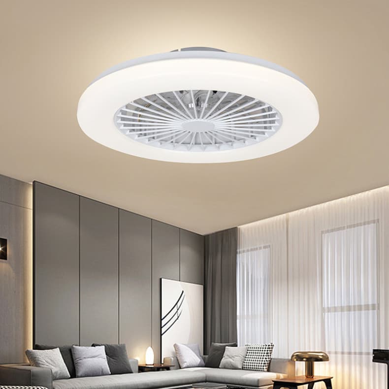 Ventilador De Teto Led De 36w Com Iluminação Led Velocidade De Vento Ajustável Com Controle Remoto