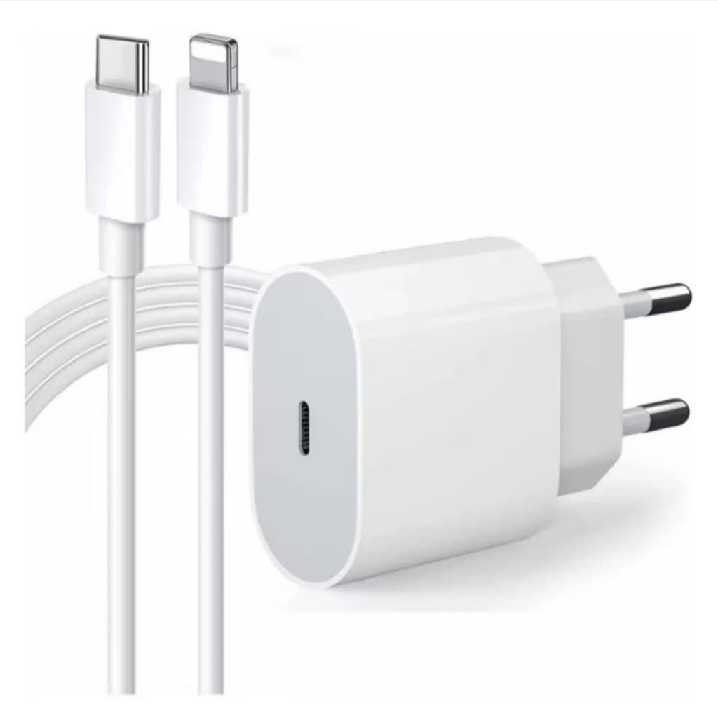 Carregador Turbo iPhone Tipo-C 20W + Cabo Lightning