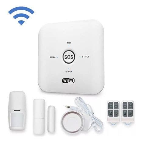 KIT Alarme Segurança Sem Fio Wi-fi + 433MHZ App Tuya ALPHA-000 AITEK