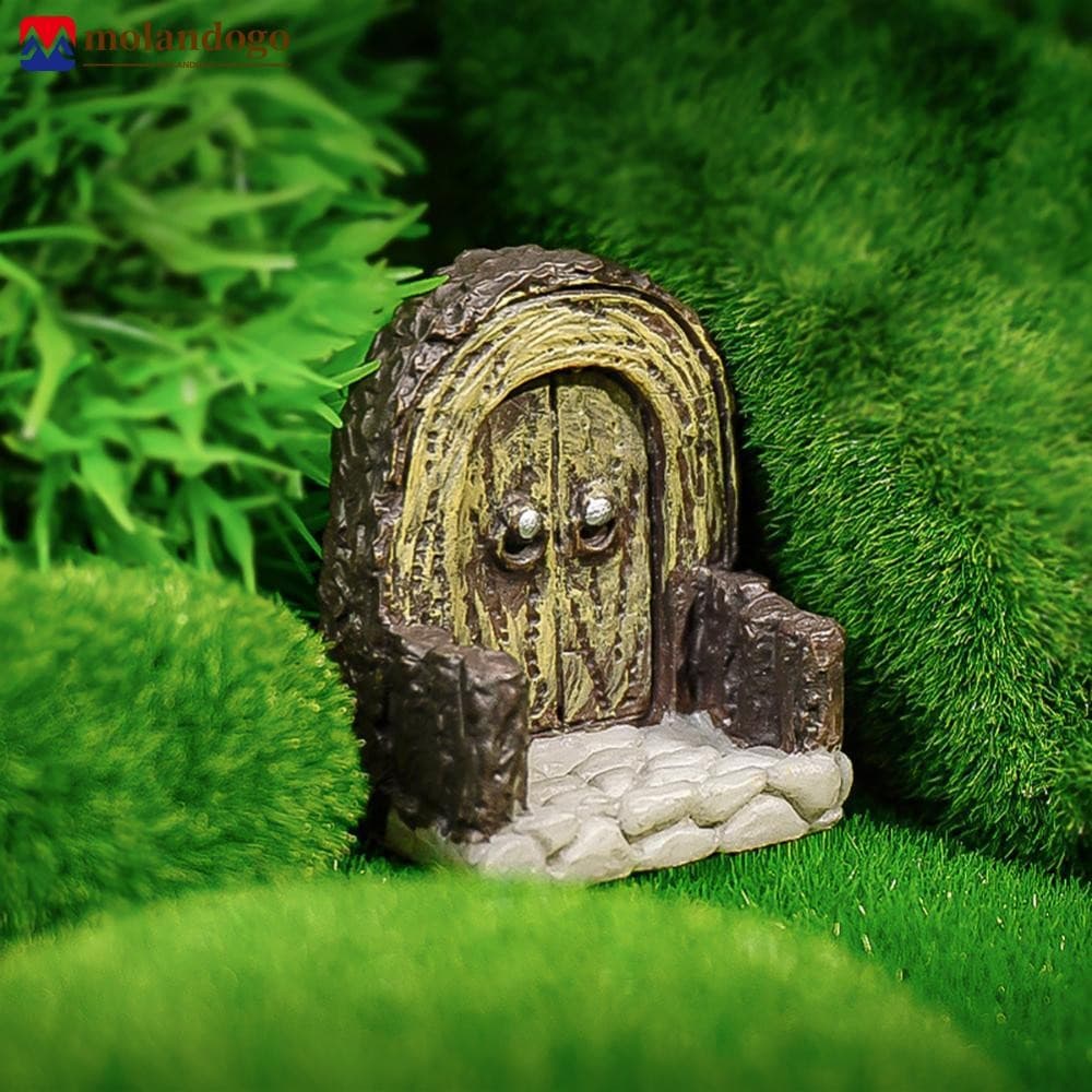 Mandogo Porta De Fadas Para Terrário , Decoração De Madeira Em Miniatura , Casa De Bonecas , Jardim , Mini , Aquário , A