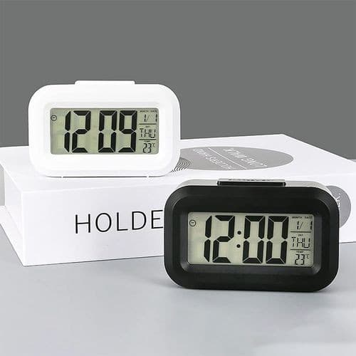 Mini Relogio Digital Led Compacto Despertador Portatil Colorido Pratico