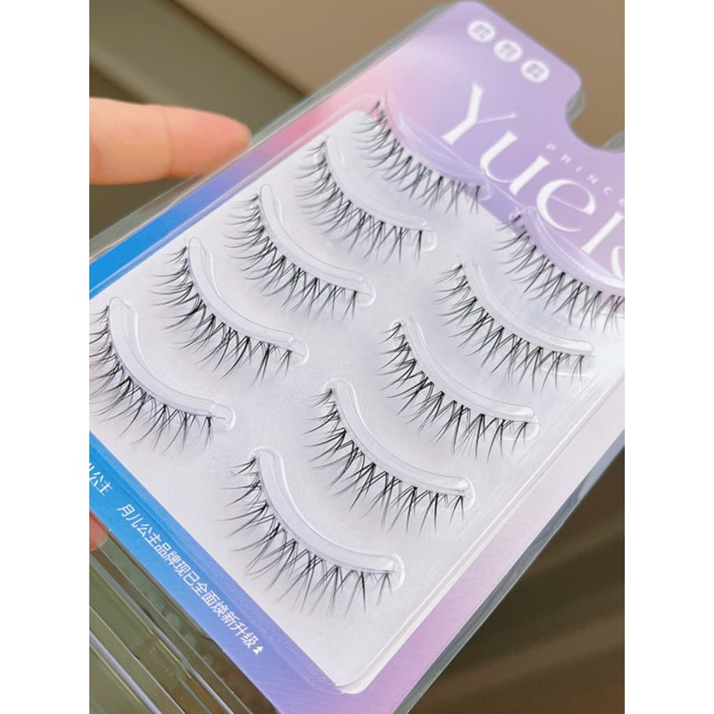 Yueer princesa bagunçado GM32 cílios postiços maquiagem tailandesa Natural cílios de fadas transparente haste fina peque