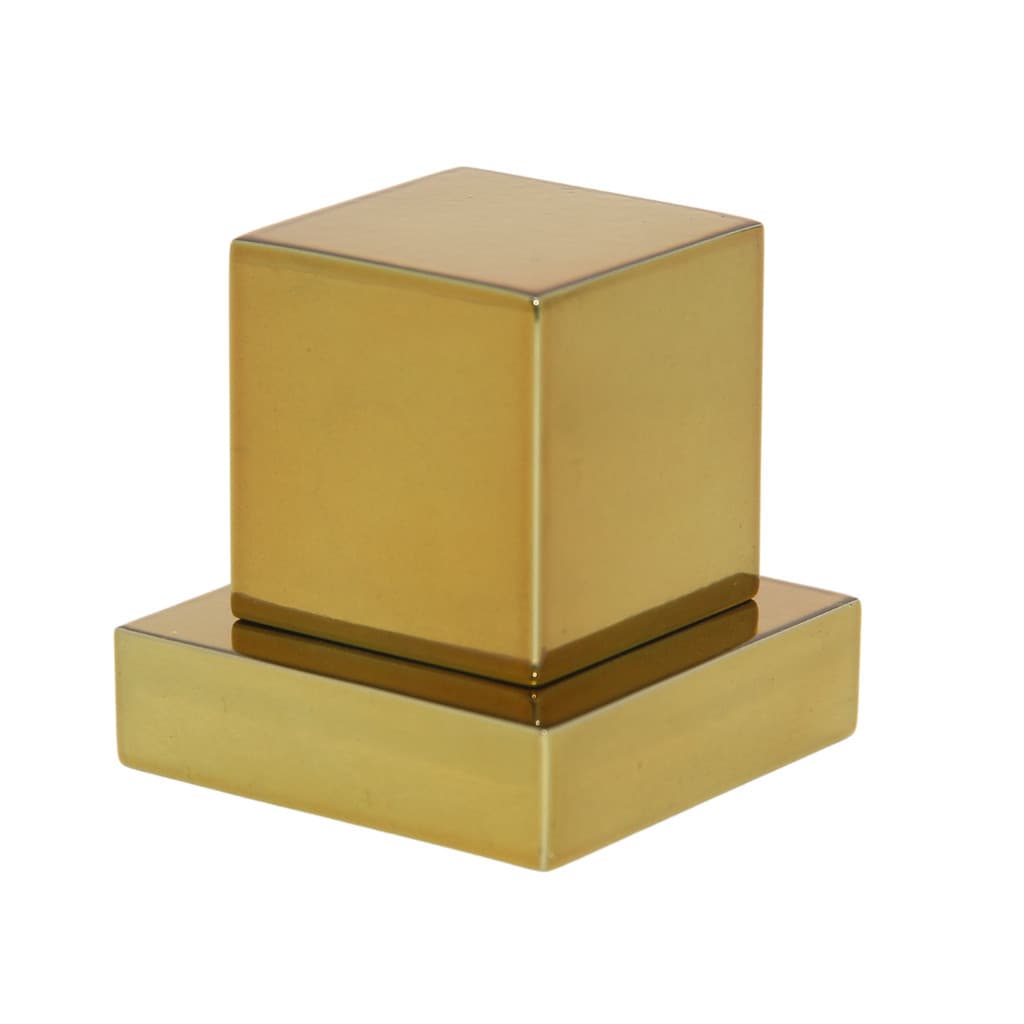 Acabamento Registro Quadrado Metal Alta Qualidade Dourado Luxo Padrão Deca 16 Estrias Chuveiro Pressão e Gaveta