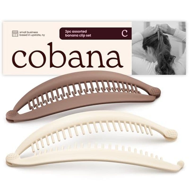 Cobana Banana Clip – Grampo De Cabelo Volumizador Grande De 6'Para Cabelos Médios A Grossos Fixação Segura , Sem Vincos