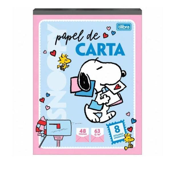 Bloco de Papel de cartas Snoopy 48 folhas - Tilibra