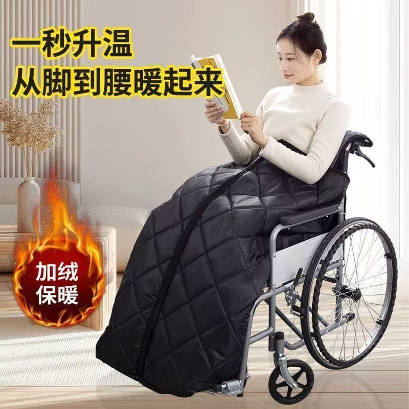 Cobertor de viagem para cadeira de rodas, inverno, à prova de frio, veículo elétrico, capa de edredom, lã, colcha quente