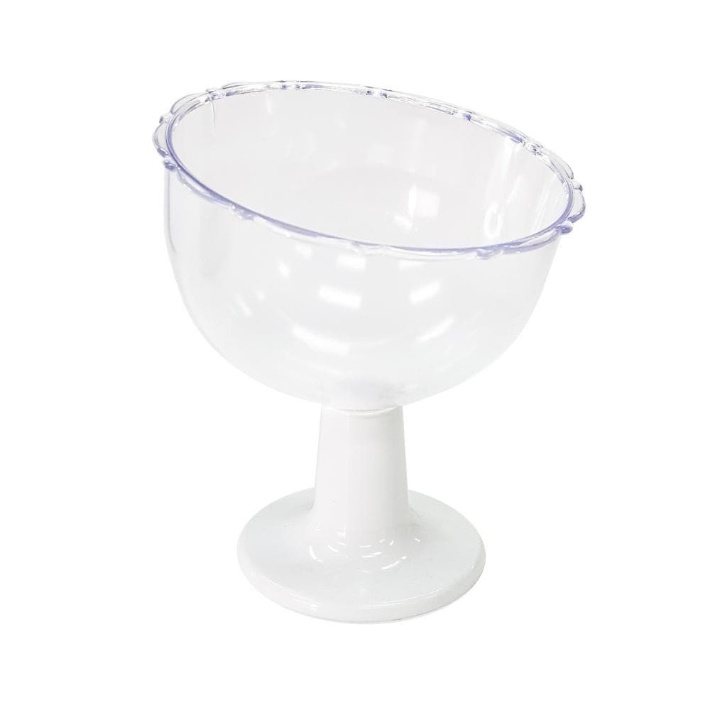 Taça De Acrílico Inclinada 420ml Cor Transparente Para Decoração de Festas