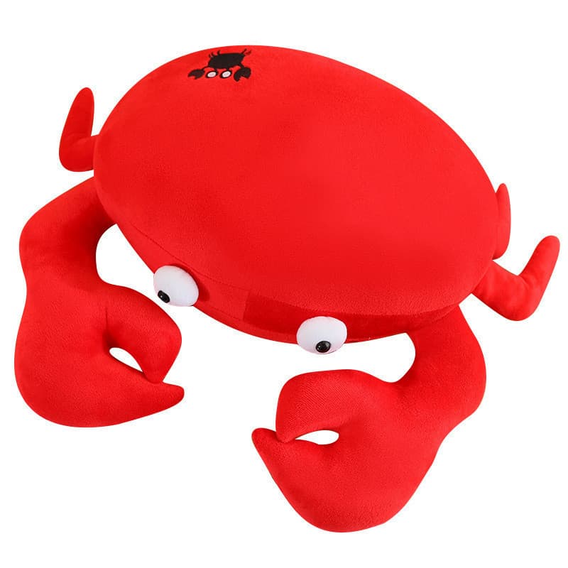 Realista Grande Caranguejo Brinquedo De Pelúcia Macio Recheado Boneca Travesseiro Chapéu Presente Criativo Para Crianças