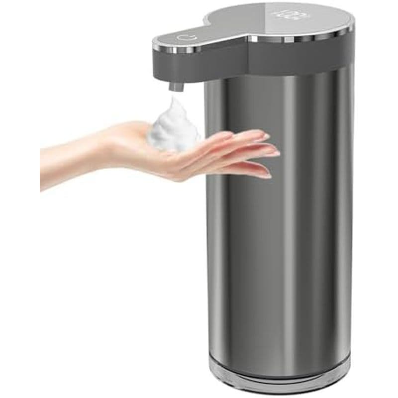 Distribuidor Automático De Sabonete Líquido Sem Toque , Dispensador Para As Mãos Em Aço Inoxidável , Recarregável Por US