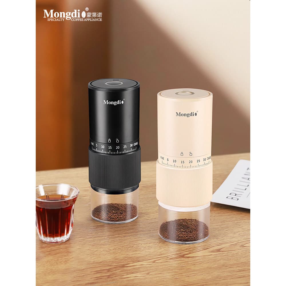 Mongdio Moedor Elétrico Moedor de Grãos de Café Moedor de Mão Doméstico de Café de Café