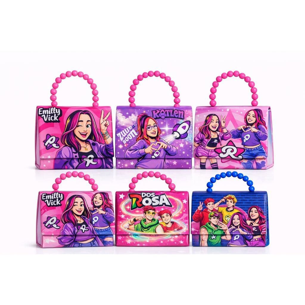Bolsinha Emily Vick infantil Blogueira estilosa Dos Rosas