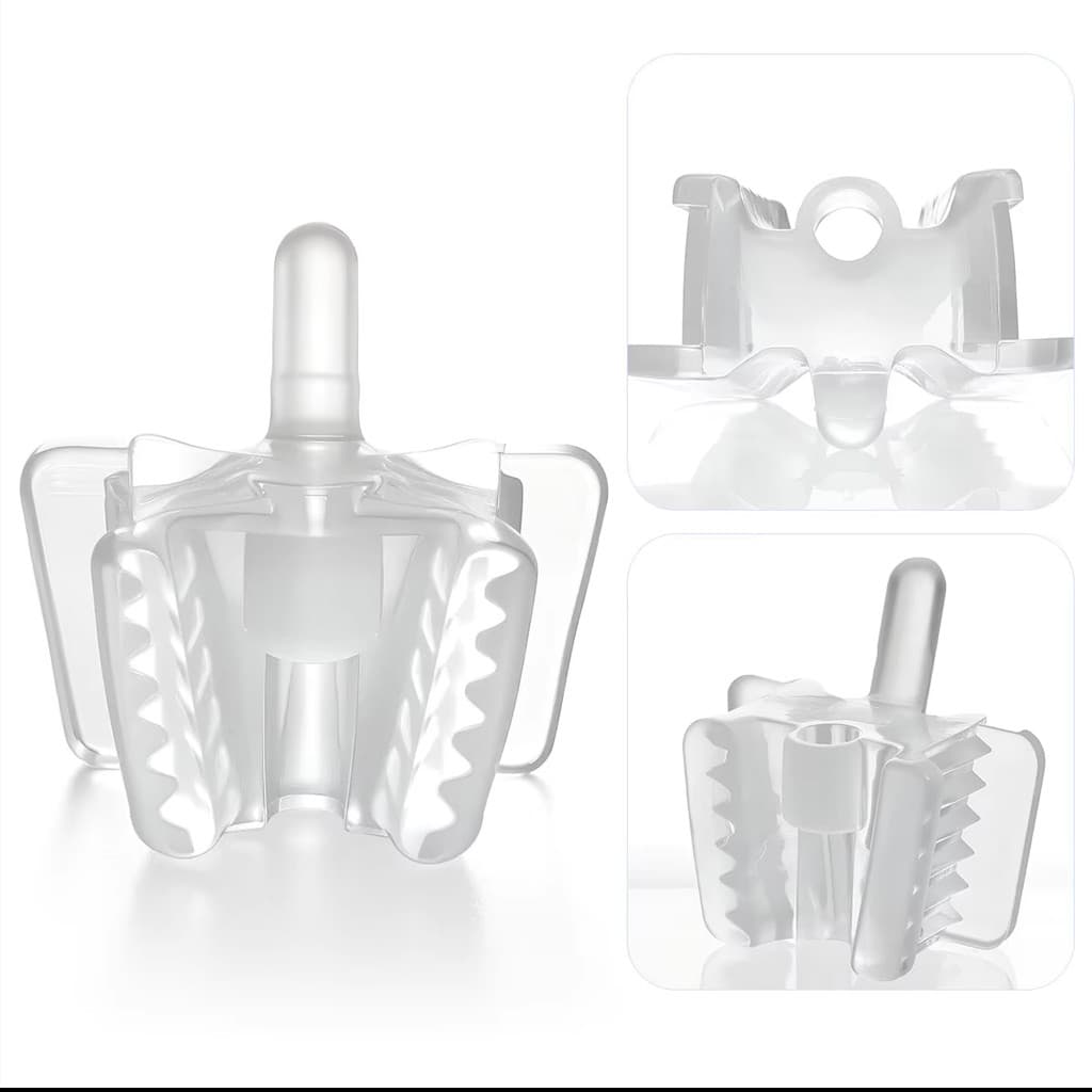 3pcs Retrator De Suporte Abridor De silicone Transparente L/S