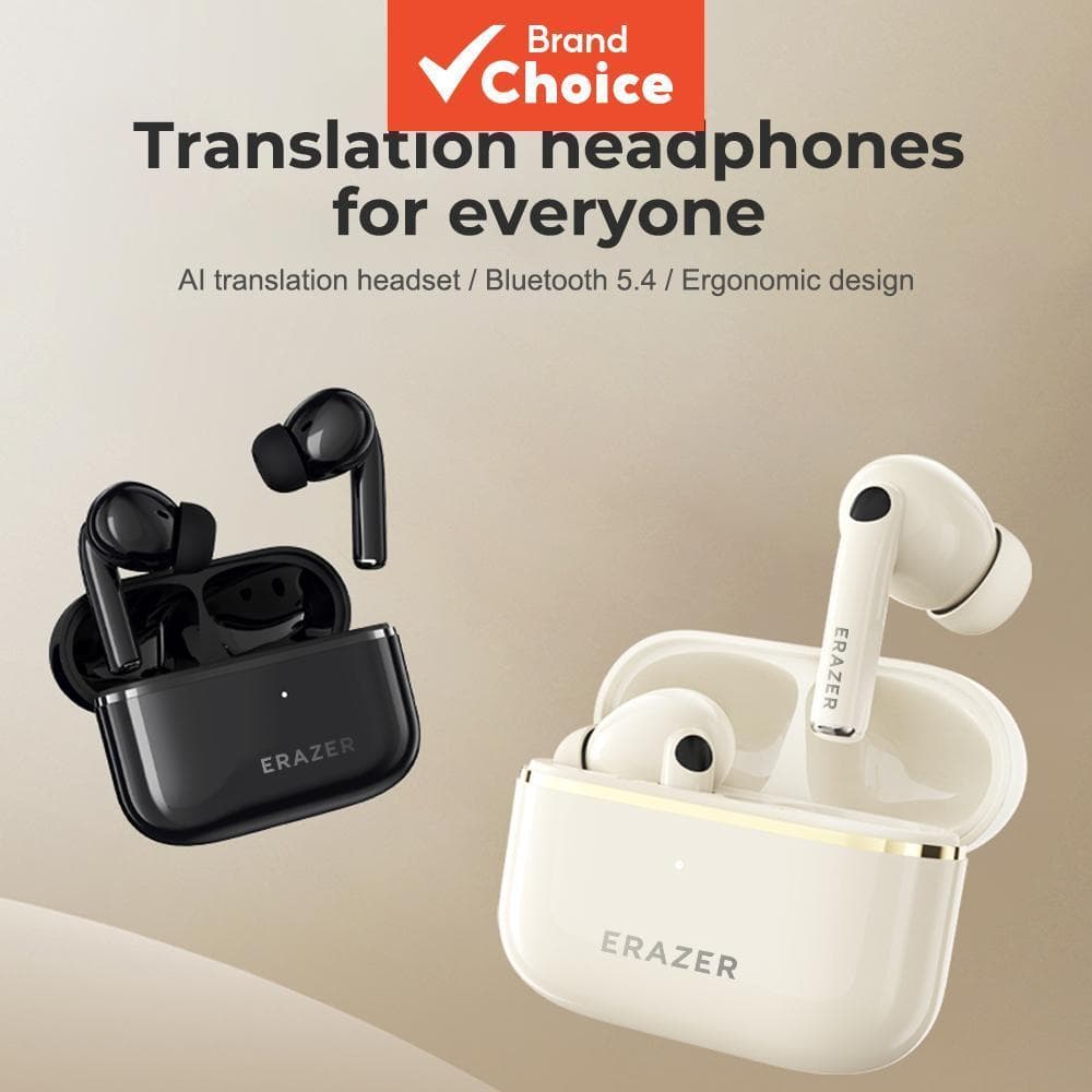 Erazer XT89Pro Fones de Ouvido Gamer para Música | Fones Bluetooth 5.4 Dinâmicos de 13 mm com Tradução por IA, Baixa