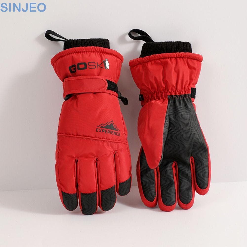 Luvas De Snowboard SINJEO , Tela Sensível Ao Toque Mantêm Esqui Quentes , Grossas À Prova De Vento Para Dedos Inteiros