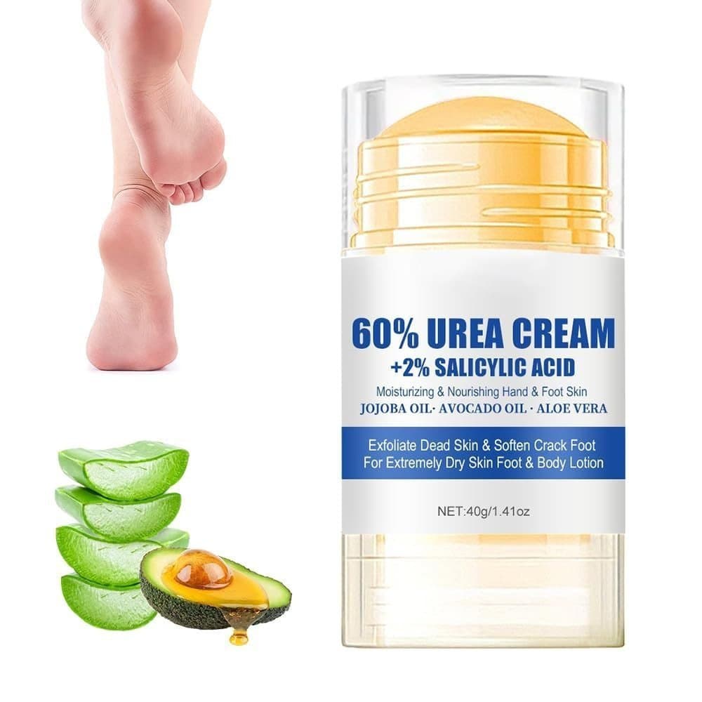 Creme Hidratante e Anti-Rachaduras para os Pés com 60% de Ureia, Novo Creme Hidratante para os Pés 2025 que Alivia Racha