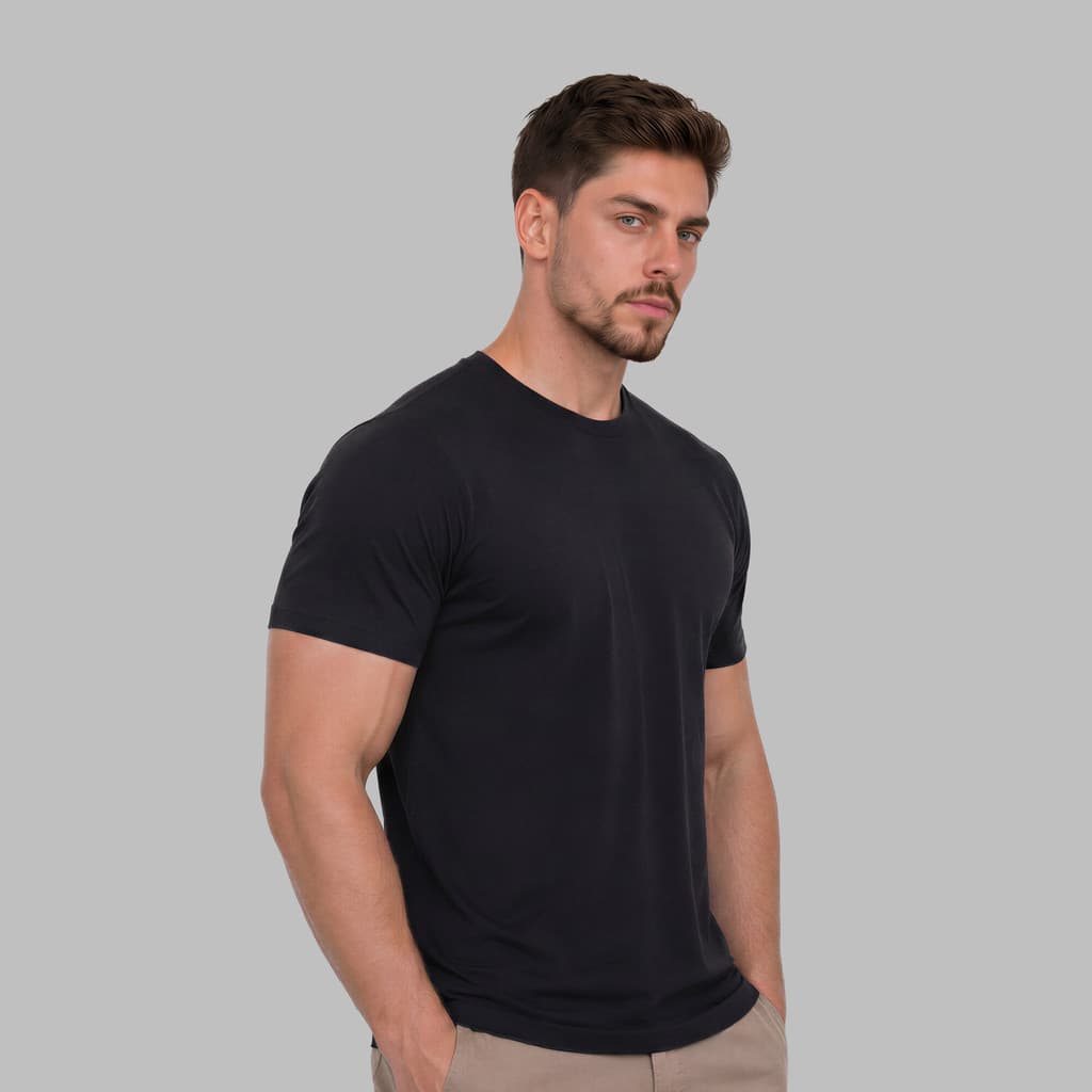 Camiseta  Modal Tech Anti Odor  Masculina Camisa  Anti Odor Premium Com Elastano