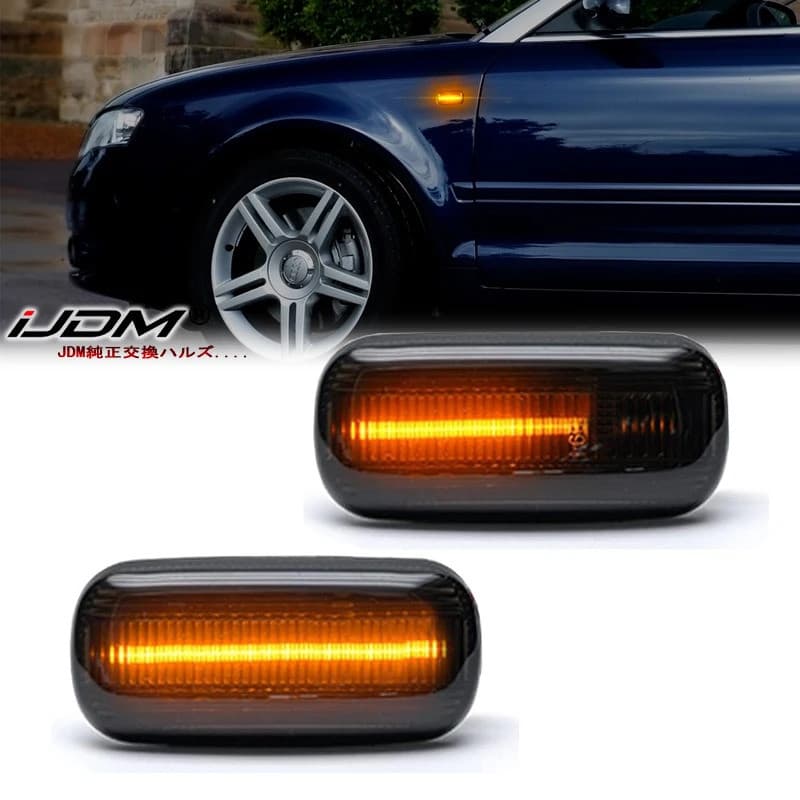 Para Audi A3 S3 8P A4 S4 RS4 B6 B7 A6 S6 RS6 C6 05-08 Luz de Sinalização Dinâmica LED Indicador Lateral Sequencial para