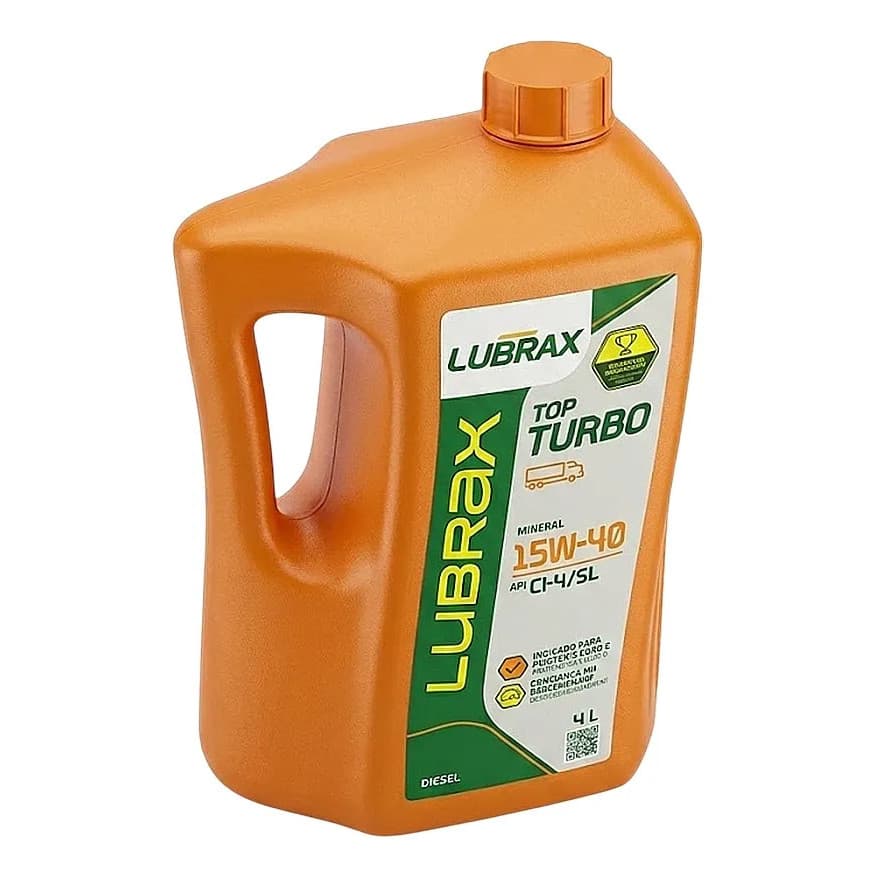 Óleo Motor Diesel 15w40 Lubrax Top Turbo Galão 4 LITROS