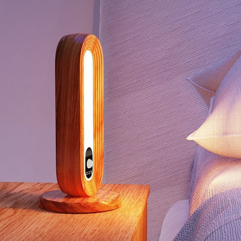 Luz Do sensor Corpo Humano , Lâmpada De Parede Magnética De Madeira , Ambiente LED Para Companheiro De Sono , Candeeiro