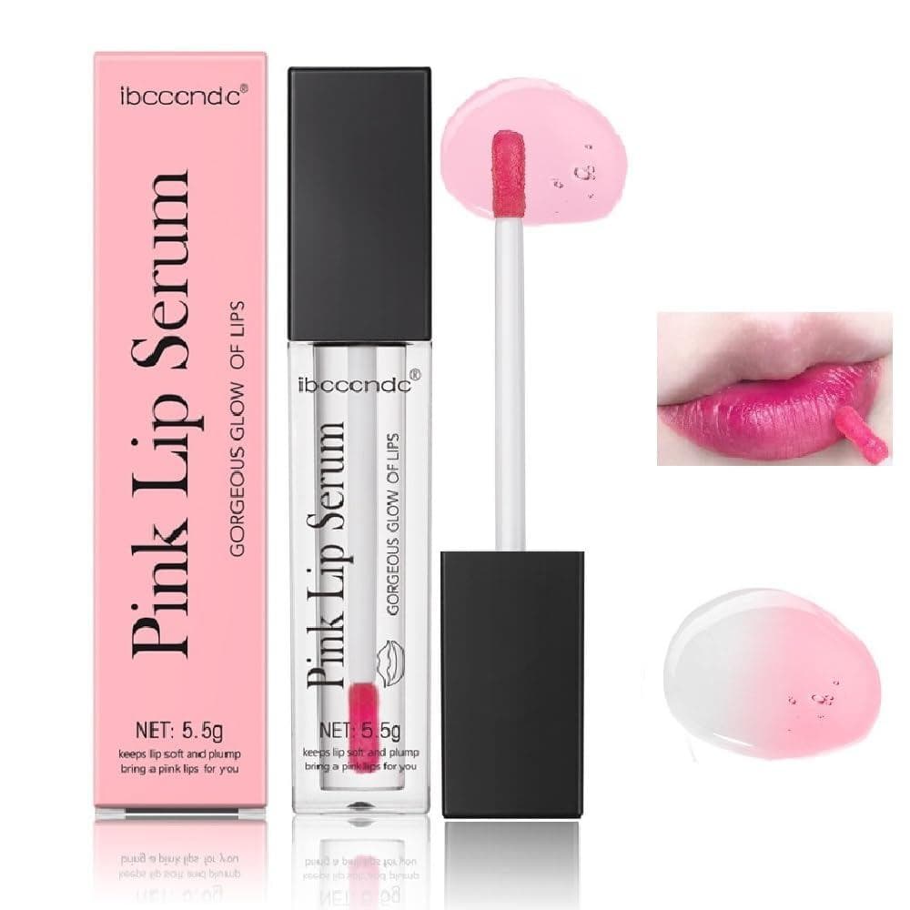 Gloss Labial que Muda de Cor, Batom Mágico Rosa, Óleo Hidratante para Lábios, Tinta Labial, Bálsamo Labial Não Oleoso, T