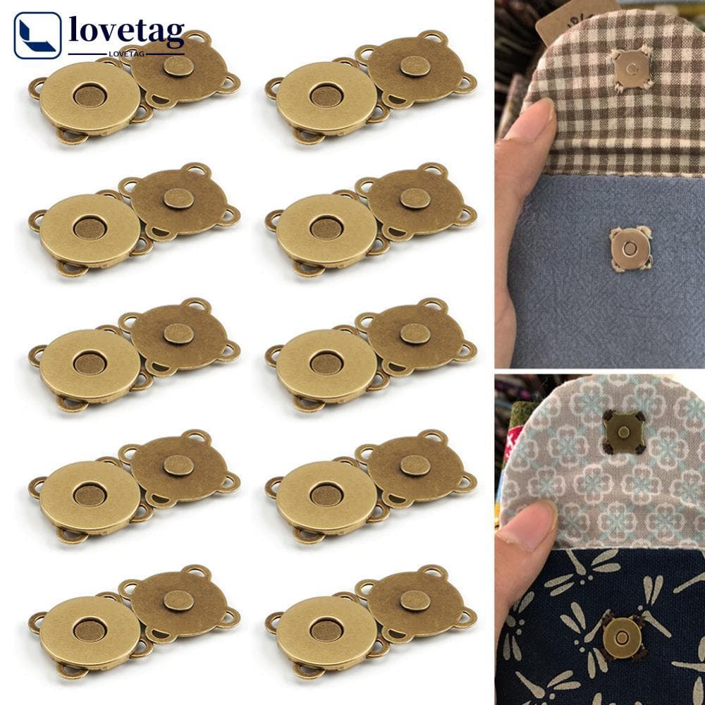 LOVETAG Botões Magnéticos Invisíveis Em Forma De Quince , Resistente À Corrosão , Antioxidante , Durável , Metal , Bolsa