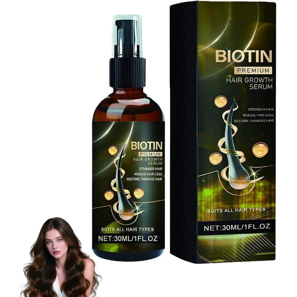 Sérum Antiqueda, Sérum para Crescimento Capilar, Óleo para Crescimento Capilar para Cabelos Ralos, Óleo de Biotina