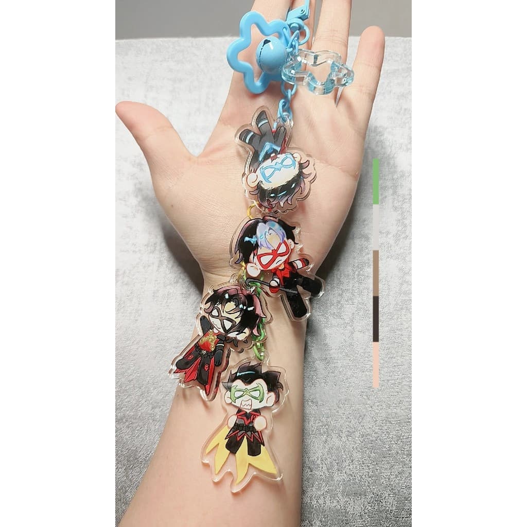 Chaveiro de Anime Dick Grayson, Robin Feminino, Acrílico Masculino, Pingente Jason Todd, Acessórios de Decoração, Presen