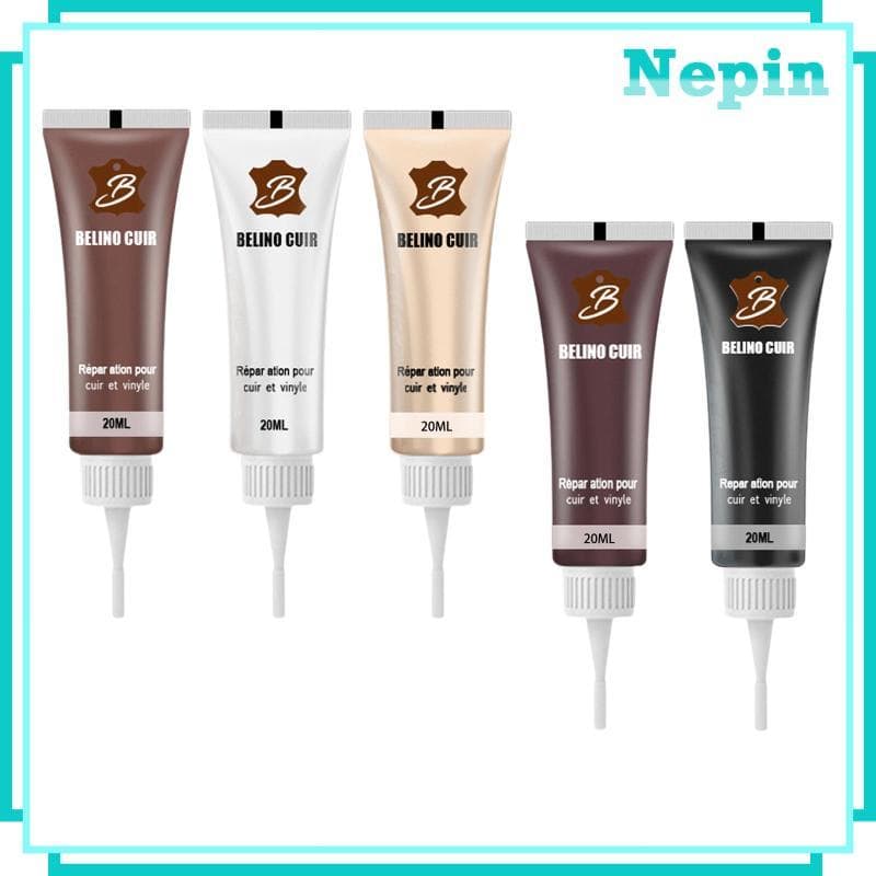 [Nepin] Creme De Recoloração De Couro Profissional Para Reparo De Arranhões Restaurador De Cor Bolsa Jaqueta Sofá Móveis