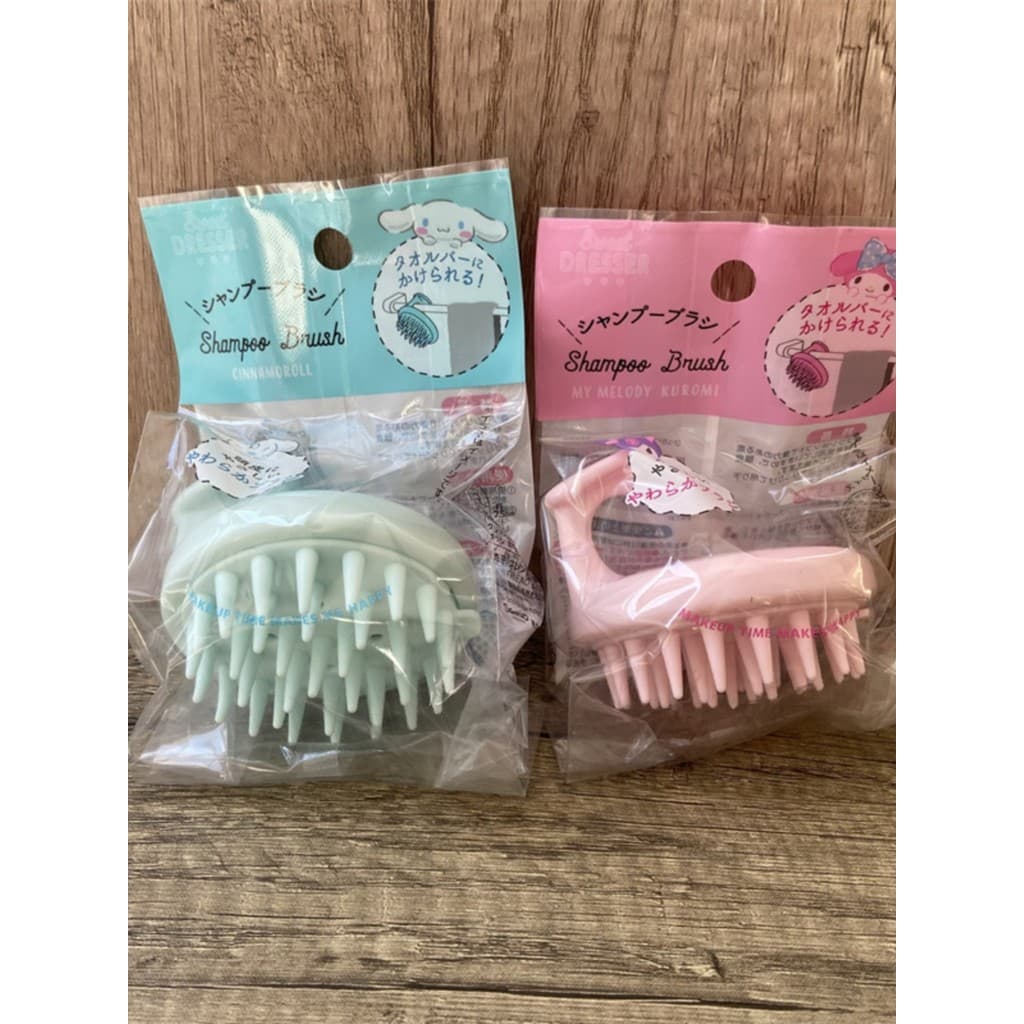 Japão Sanrio Silicone shampoo escova de massagem shampoo shampoo pente cabeça escova couro cabeludo Anti-coceira Scratch